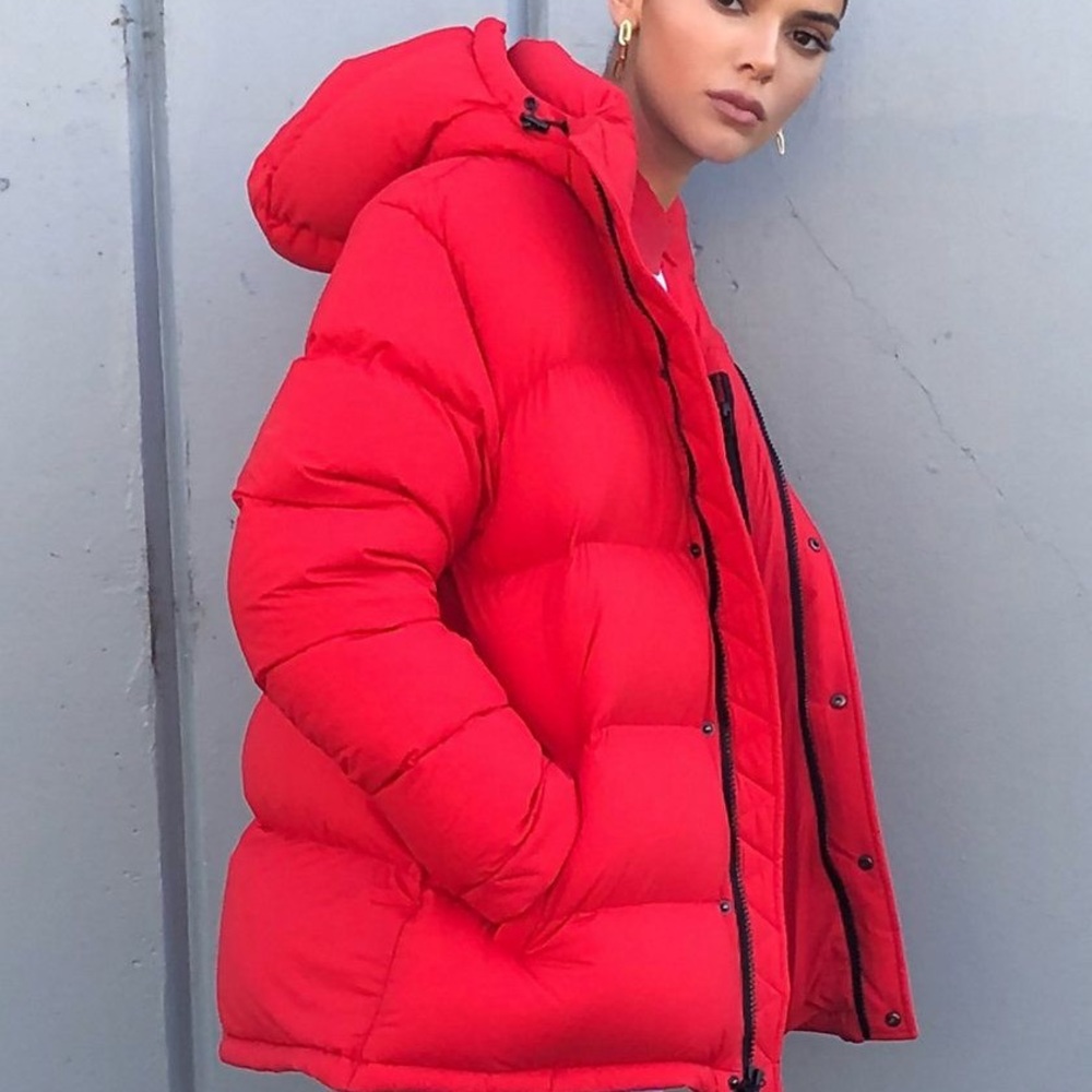 ARITZIA RED SUPER PUFF XXS PUFFER JACKET